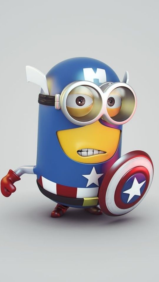 Minion hóa thân thành Captain America