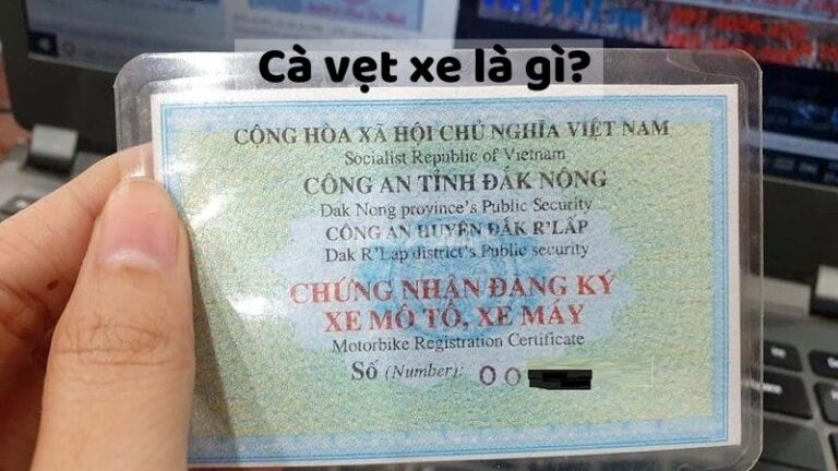 Cà vẹt xe là gì? Mức phạt khi bị mất cà vẹt xe?