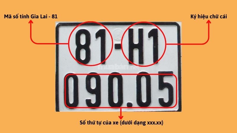 Biển số xe của Gia Lai theo quy định của pháp luật