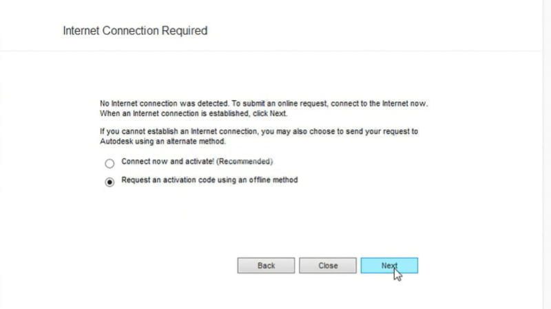 Nhấn Chọn Request Activation Code Using An Offline Method và chọn next 