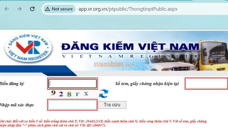 Nhập thông tin một cách đầy đủ và chính xác - Nguồn: Internet