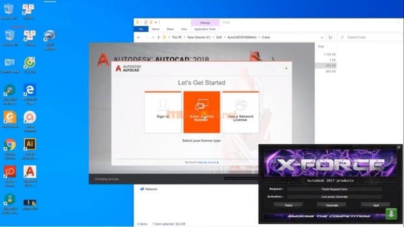 Cách crack Autocad 2018