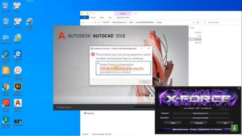 Cách crack Autocad 2018