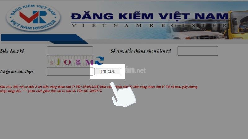 1. Tra cứu tại website