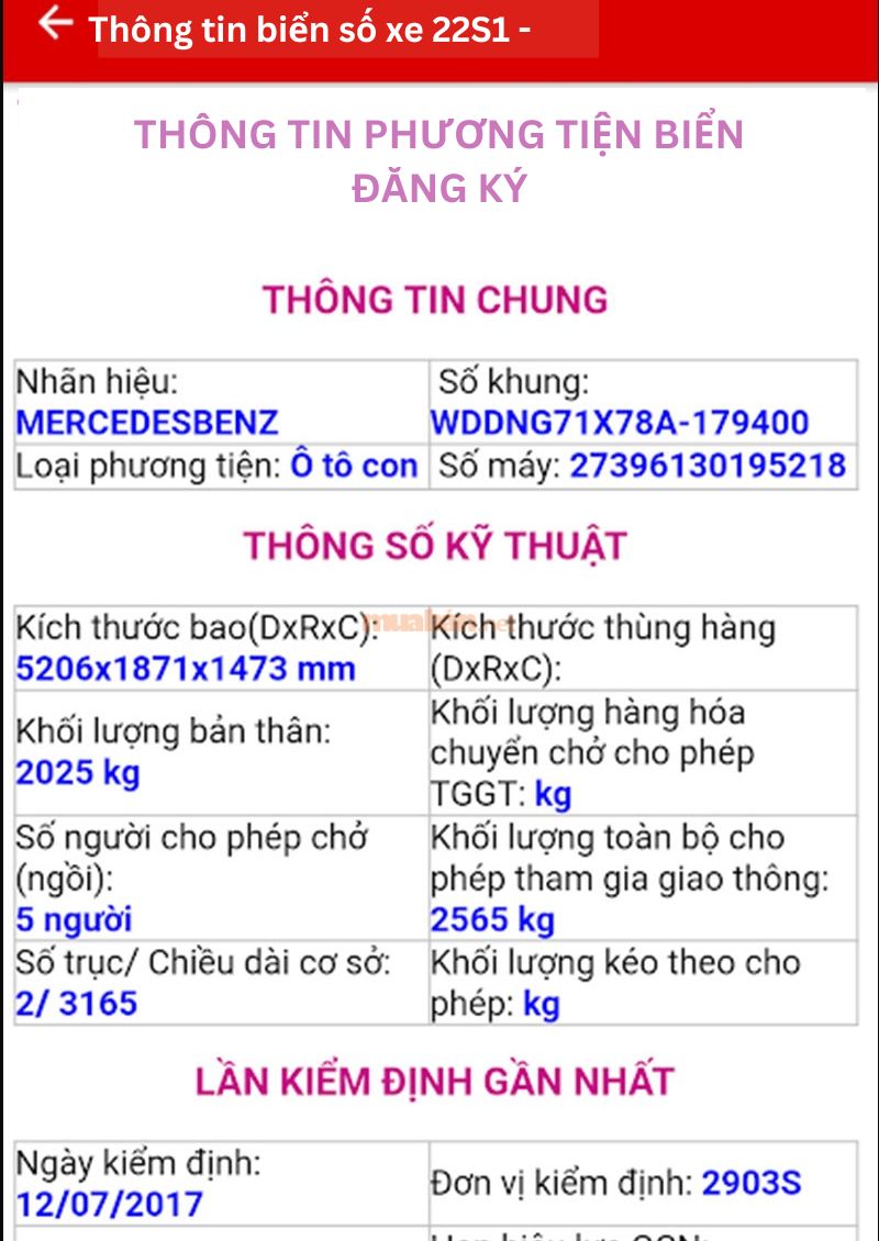 Cách tra biển số xe Tuyên Quang online - Xem kết quả