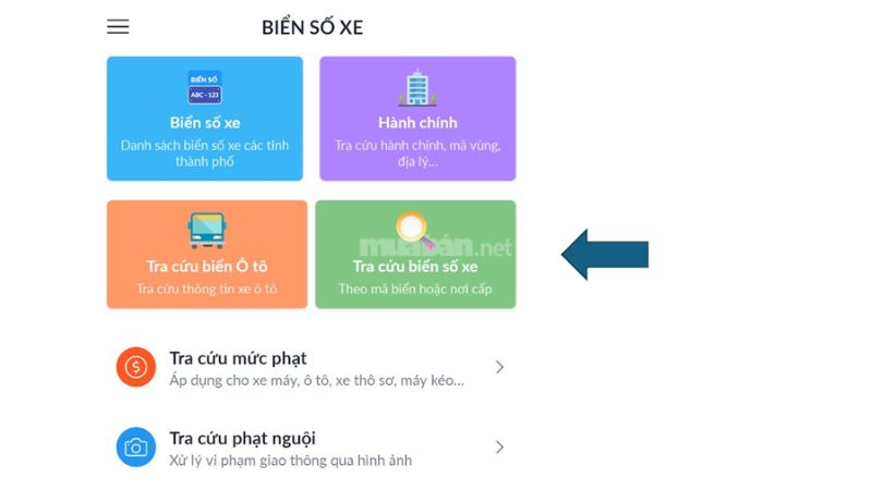 2. Tra cứu qua ứng dụng