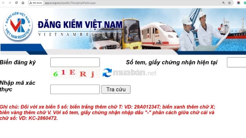 Tra cứu biển số xe ô tô tại Cục Đăng Kiểm Việt Nam