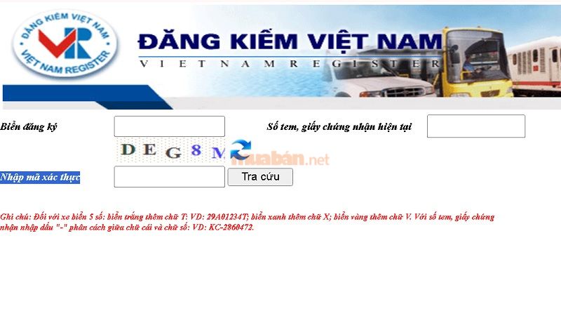 Bạn có thể truy cập vào website Cục Đăng kiểm Việt Nam để tra cứu biển số xe Yên Bái