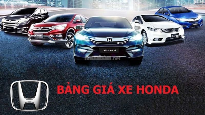 Giá xe ô tô Honda mới nhất T7/2024