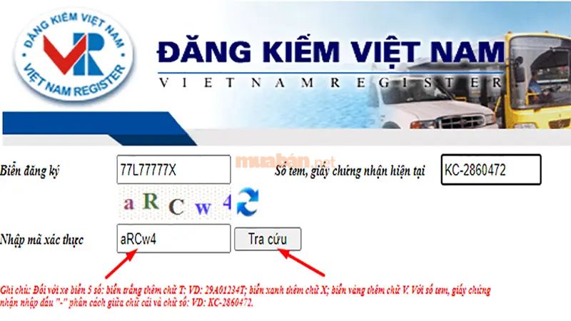 Tra cứu biển số xe Bạc Liêu trên website- bước 3