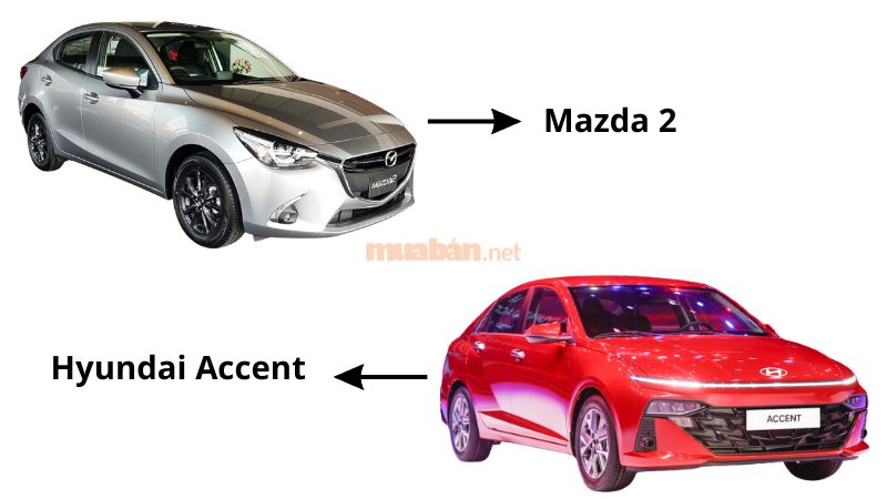 So sánh Mazda 2 và Hyundai Accent