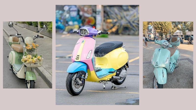 Vespa độ bánh bèo