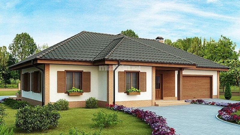 Nhà cấp 4 gác lửng 200 triệu phong cách Bắc Âu 