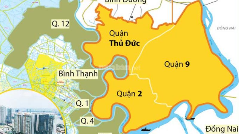 Thủ Đức gần quận nào?