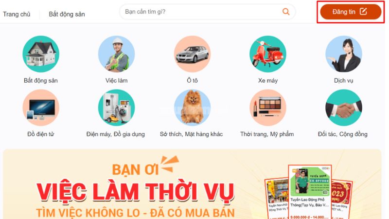 Dễ dàng đăng tin tuyển dụng miễn phí tại Muaban.net