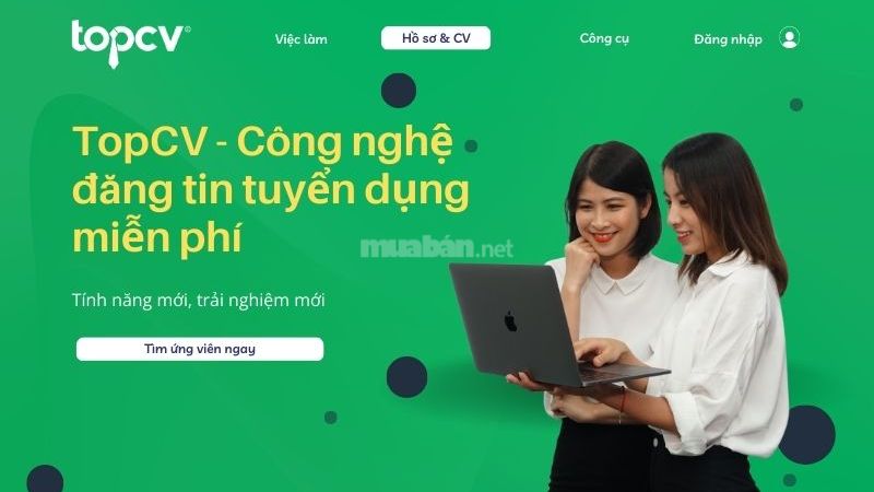 TopCV hỗ trợ đăng tin và kết hợp AI để phân tích quy trình tuyển dụng - Nguồn ảnh: Sưu tầm