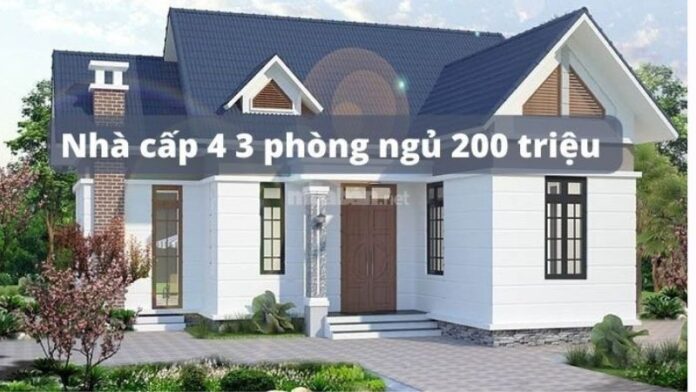 40 mẫu nhà cấp 4 3 phòng ngủ 200 triệu siêu tiết kiệm cho gia đình