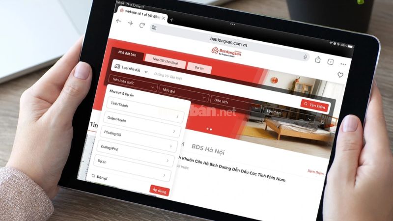Website Batdongsan.com.vn có rất nhiều tin đăng bán và cho thuê bất động sản mới nhất