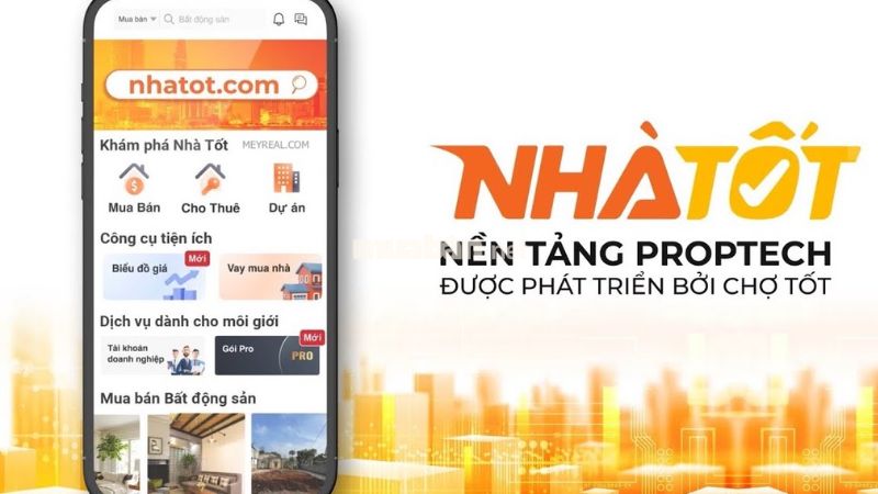 Website Nhatot.com là nơi đăng bán và cho thuê nhà đất miễn phí