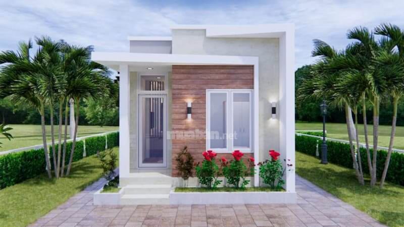 Minh họa mẫu nhà cấp 4 30m2 2 phòng 