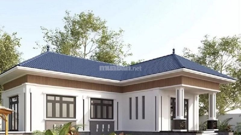 Nhà cấp 4 mái Nhật chữ L quen thuộc