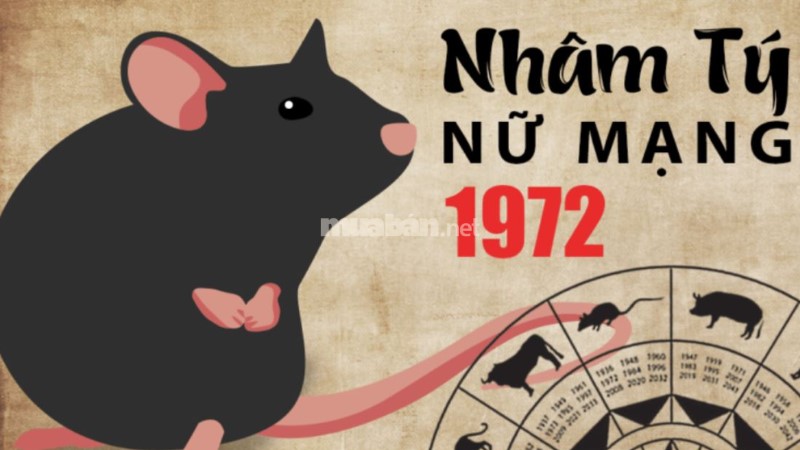 Giải mã tử vi tuổi Nhâm Tý 1972 nữ mạng năm 2025