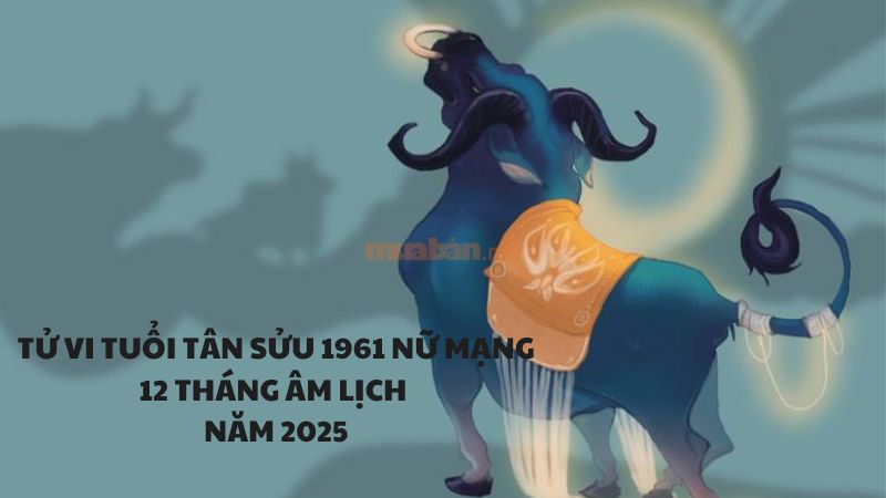 Luận giải lá số tử vi tuổi Tân Sửu 1961 nữ mạng 12 tháng năm 2025