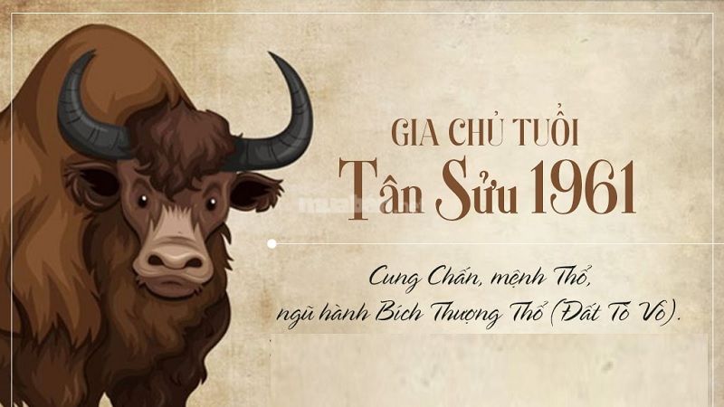 Tử vi tuổi Tân Sửu 1961 nam mạng 2025