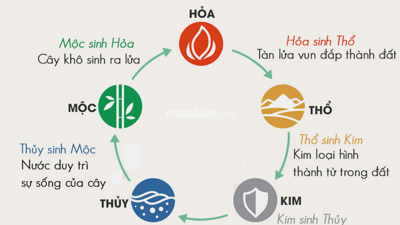 Ngũ hành tương khắc giữa bản mệnh và năm 2025