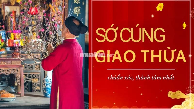 Mẫu sớ cúng giao thừa năm 2025 cho một năm mới bình an