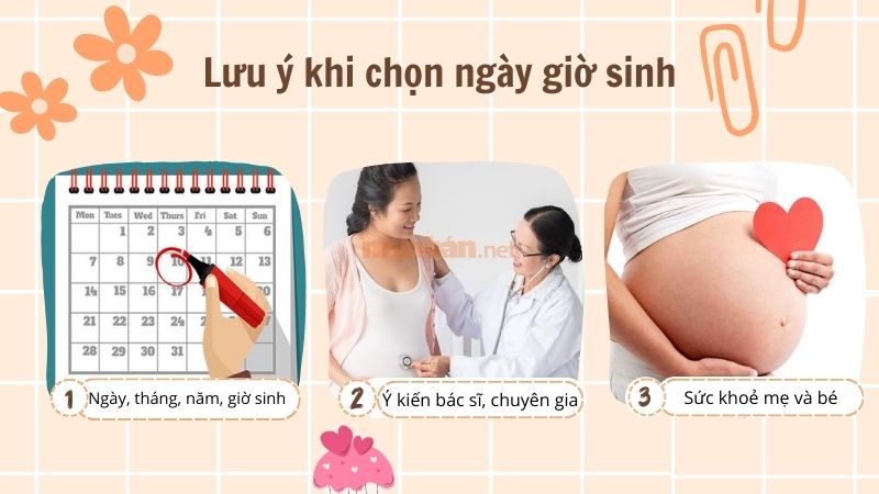 Lưu ý khi chọn ngày giờ sinh tháng 12 tốt cho bé