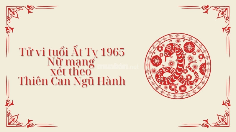 Tử vi Ất Tỵ 1965 nữ mạng năm 2025 xét theo thiên can ngũ hành