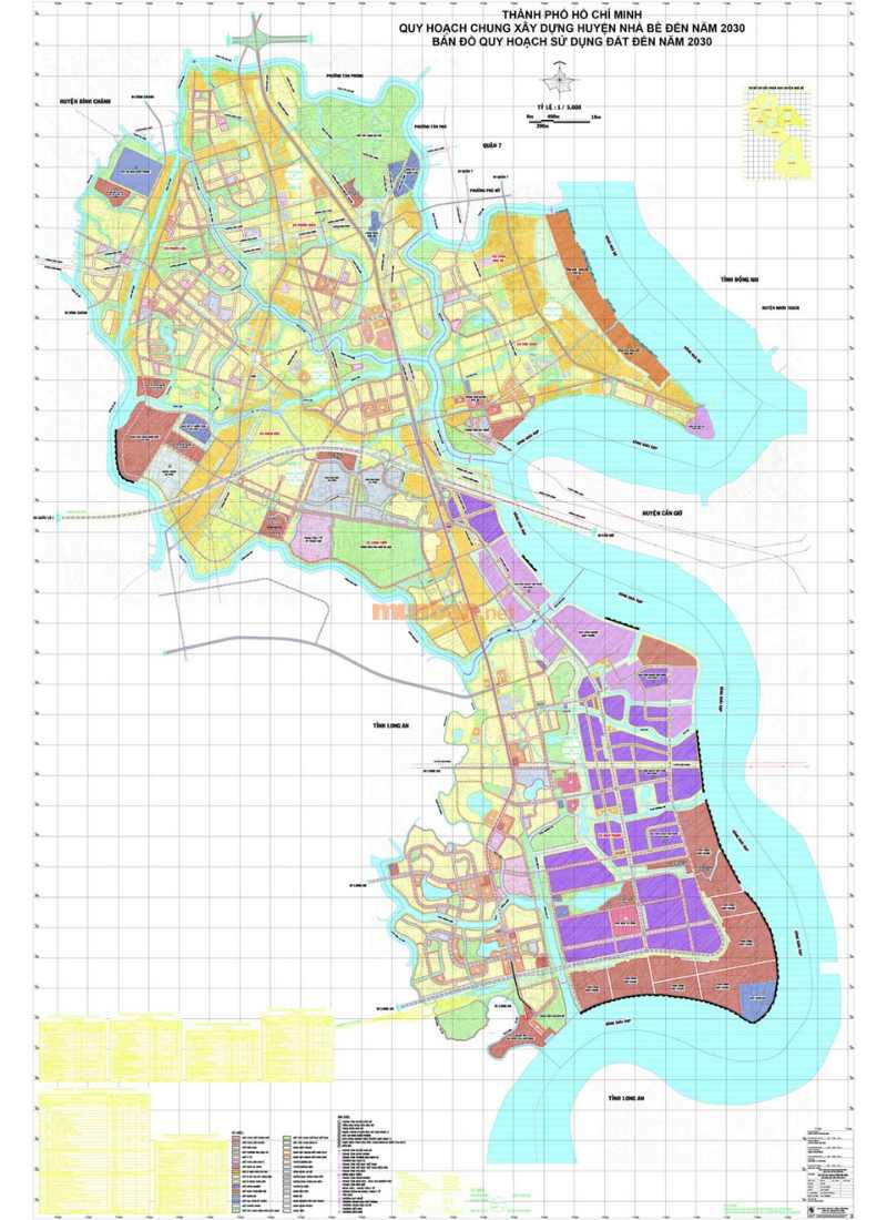 Bản đồ quy hoạch huyện Nhà Bè 2022 - 2030