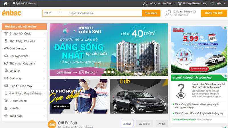 Én Bạc cũng là một trong những trang web rao vặt lớn và có sức ảnh hưởng trong thị trường mua bán trực tuyến