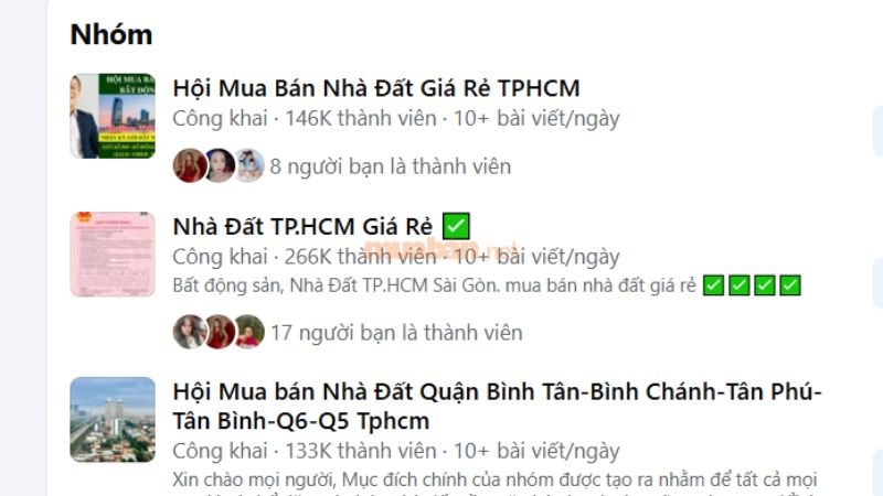 Facebook, Zalo và các trang mạng xã hội khác là một kênh đăng tin bán nhà miễn phí, phổ biến