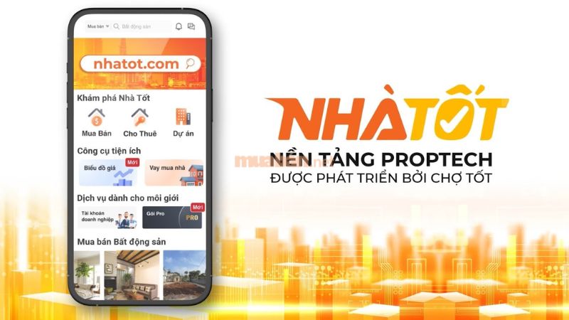 Nhatot.com là website chuyên về lĩnh vực bất động sản thuộc Chợ Tốt