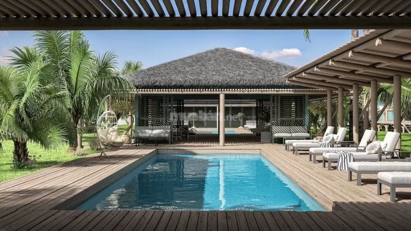 Nhà villa 1 tầng đơn lập