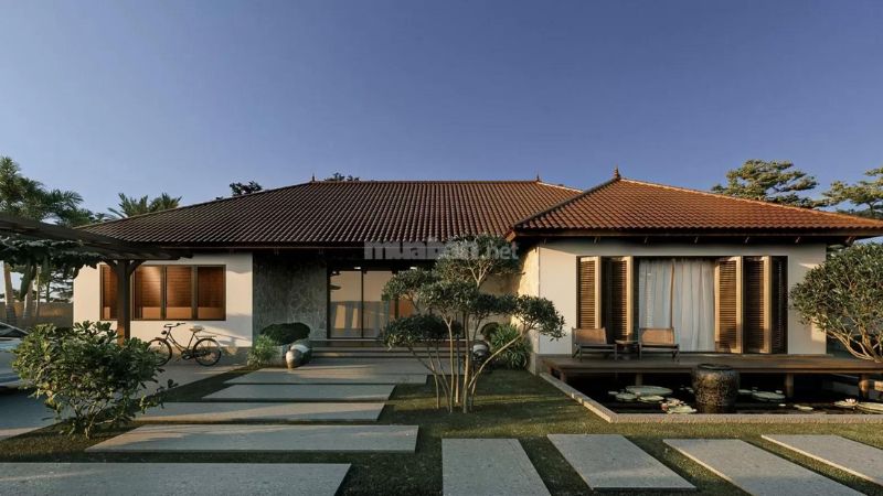 Nhà Villa 1 tầng kiểu Nhật Bản