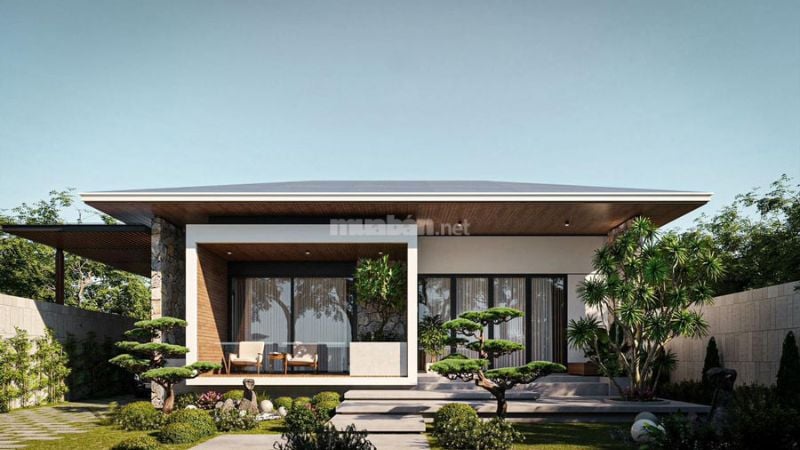 Nhà Villa 1 tầng kiểu Nhật Bản