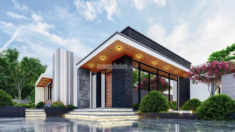 Nhà Villa nhà vườn 1 tầng