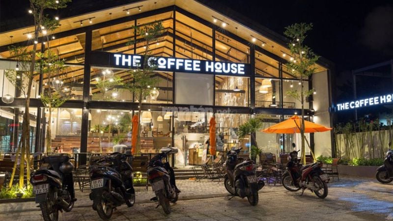 Mẫu nhà tiền chế 2 tầng quán cafe