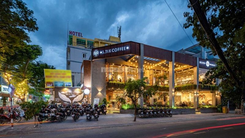 Mẫu nhà tiền chế 2 tầng quán cafe