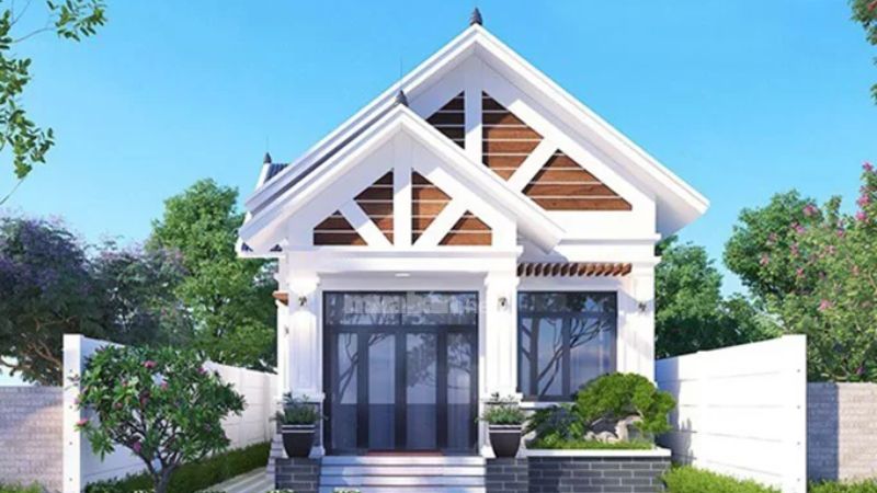 Mẫu nhà ống 1 tầng 5x17m mái thái