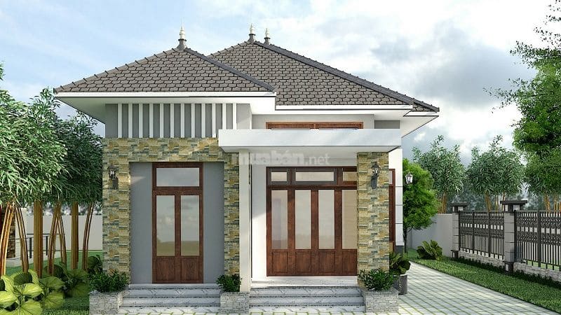 Diện tích 120m2 nhà cấp 4 mái Thái 3 phòng ngủ giúp tiết kiệm chi phí