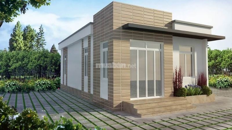 Mẫu nhà nhà cấp 4 100m2 mái tôn