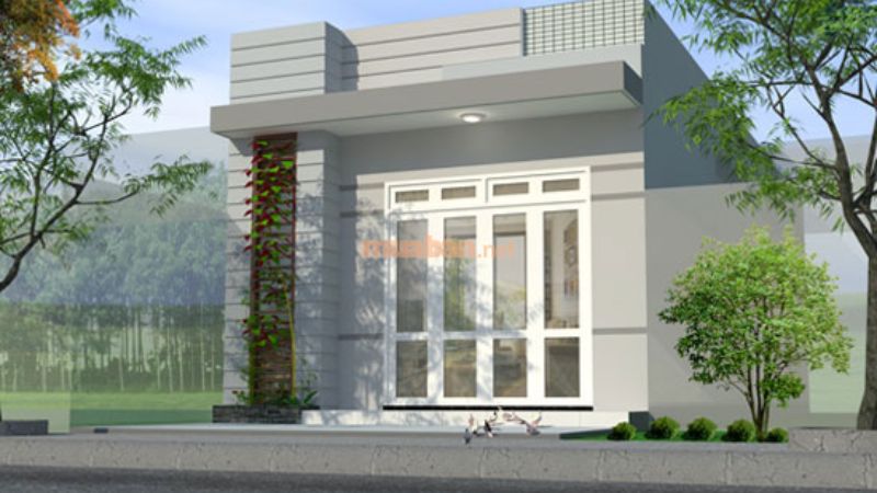 Mẫu nhà nhà cấp 4 100m2 mái tôn