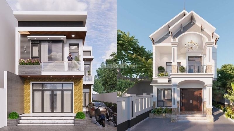 Mẫu nhà 1 trệt 1 lầu 5x15 