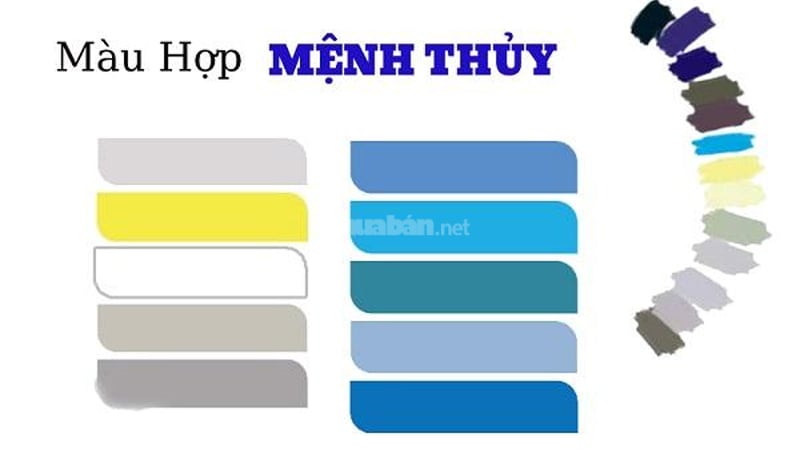 Màu sắc hợp mệnh cho người mệnh Thủy