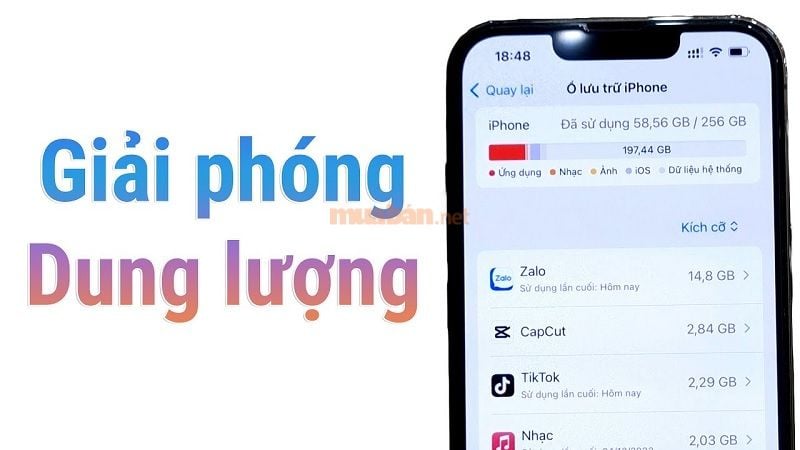 Cách giải phóng dung lượng iPhone