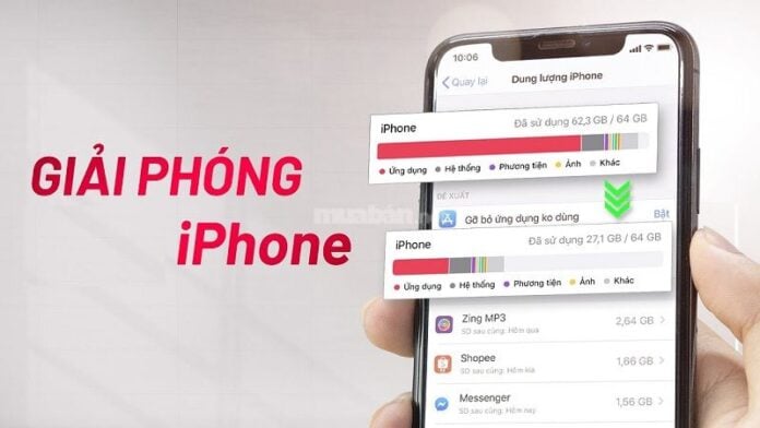 Cách giải phóng dung lượng iPhone